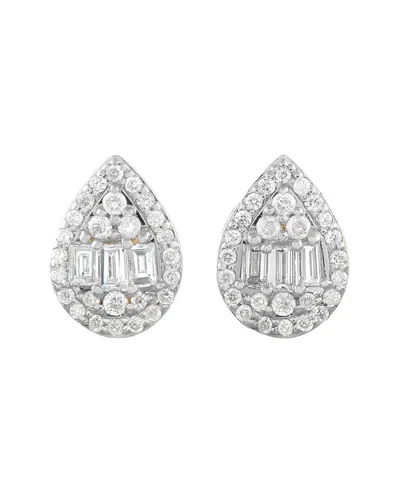 Diamond Select Cuts 14k 0.25 Ct. Tw. Diamond Earring In Metallic