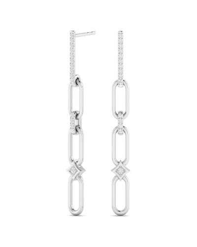 Diamond Select Cuts 14k 0.25 Ct. Tw. Diamond Earrings In Metallic
