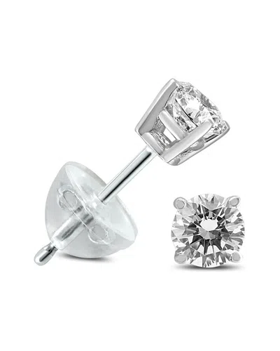 Diamond Select Cuts 14k 0.25 Ct. Tw. Diamond Earrings In Silver