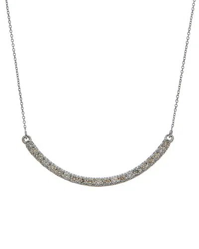 Diamond Select Cuts 14k 0.25 Ct. Tw. Diamond Necklace In Metallic