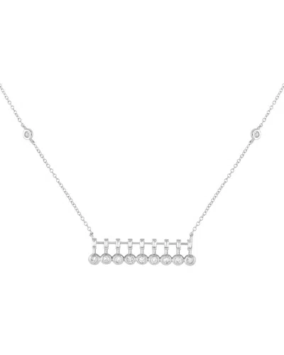 Diamond Select Cuts 14k 0.25 Ct. Tw. Diamond Necklace In Metallic