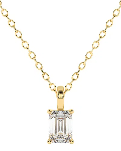 Diamond Select Cuts 14k 0.25 Ct. Tw. Diamond Pendant Necklace In Orange