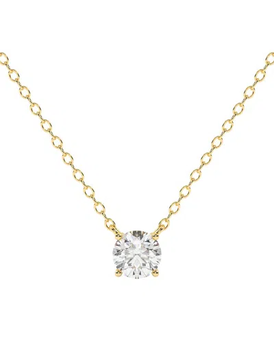 Diamond Select Cuts 14k 0.25 Ct. Tw. Diamond Pendant Necklace In Yellow