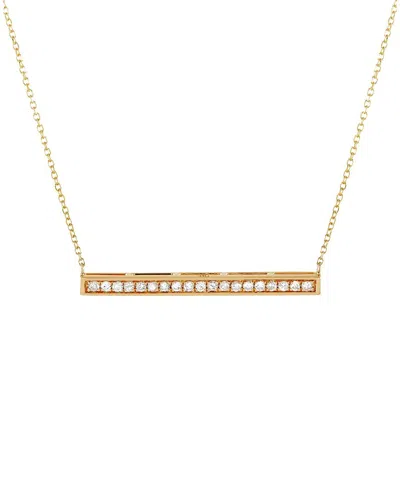 Diamond Select Cuts 14k 0.25 Ct. Tw. Diamond Pendant Necklace In Gold