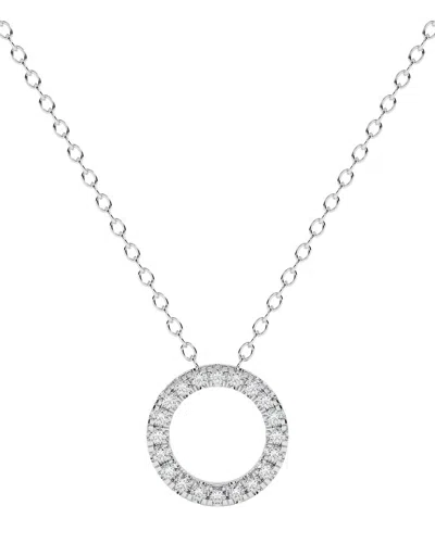 Diamond Select Cuts 14k 0.25 Ct. Tw. Diamond Pendant Necklace In Metallic