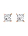 Diamond Select Cuts 14k Rose Gold Sselects 0.25 Ct. Tw. Diamond Studs In White