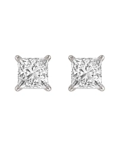 Diamond Select Cuts 14k 0.25 Ct. Tw. Diamond Studs In Silver