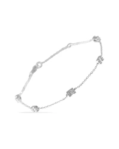 Diamond Select Cuts 14k 0.30 Ct. Tw. Diamond Bracelet In Silver