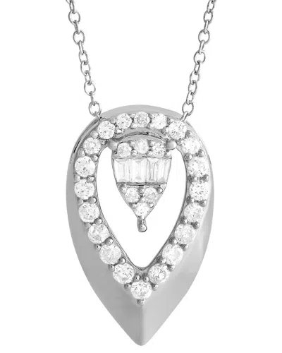 Diamond Select Cuts 14k 0.30 Ct. Tw. Diamond Necklace In Metallic