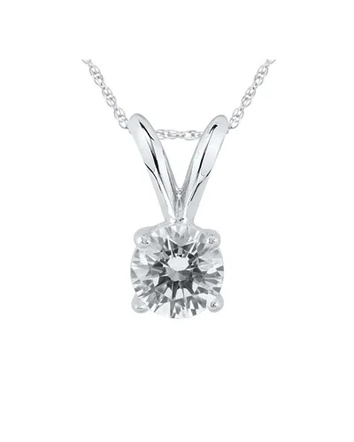Diamond Select Cuts 14k 0.30 Ct. Tw. Diamond Necklace In Silver
