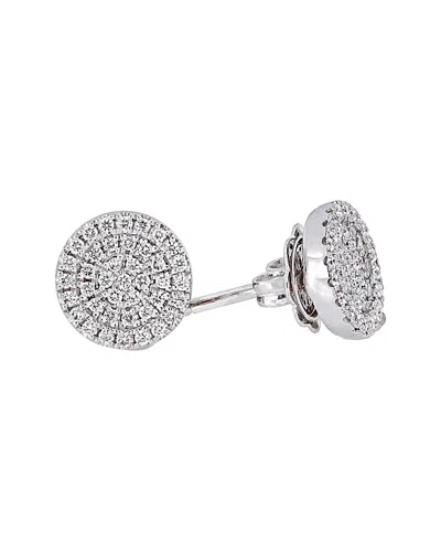 Diamond Select Cuts 14k 0.32 Ct. Tw. Diamond Studs In Silver