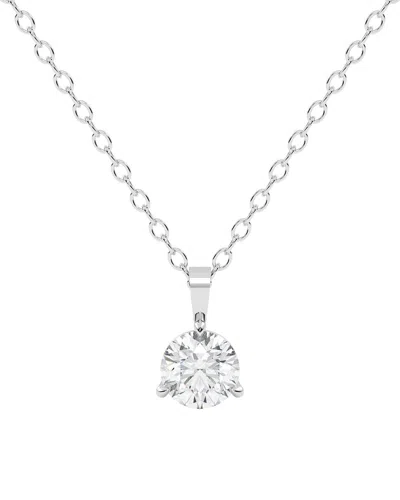 Diamond Select Cuts 14k 0.33 Ct. Tw. Diamond Pendant Necklace In Burgundy