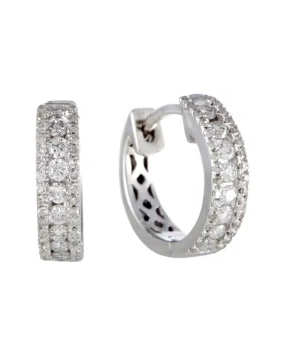 Diamond Select Cuts 14k 0.35 Ct. Tw. Diamond Hoops In Metallic