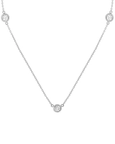 Diamond Select Cuts 14k 0.35 Ct. Tw. Diamond Necklace In Metallic