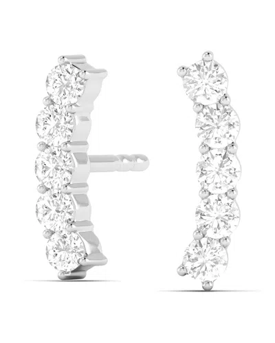 Diamond Select Cuts 14k 0.38 Ct. Tw. Diamond Earrings In Silver