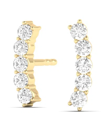 Diamond Select Cuts 14k 0.38 Ct. Tw. Diamond Earrings In Brown