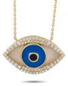 Diamond Select Cuts 14k 0.38 Ct. Tw. Diamond Evil Eye Necklace