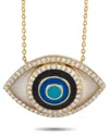 Diamond Select Cuts 14k 0.40 Ct. Tw. Diamond Evil Eye Necklace
