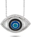 Diamond Select Cuts 14k 0.40 Ct. Tw. Diamond Evil Eye Pendant Necklace