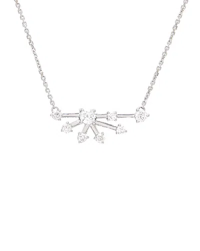 Diamond Select Cuts 14k 0.47 Ct. Tw. Diamond Necklace In Silver