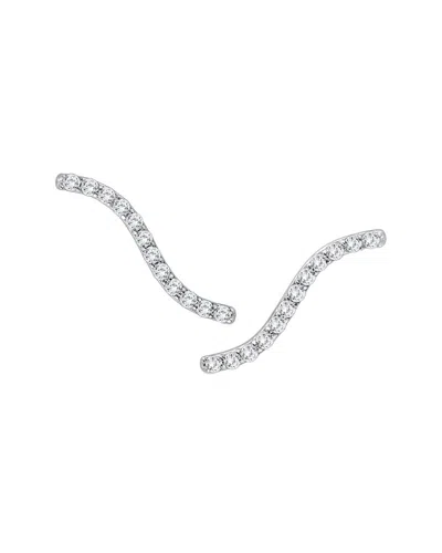 Diamond Select Cuts 14k 0.48 Ct. Tw. Diamond Earrings In Silver