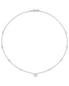 Diamond Select Cuts 14k 0.49 Ct. Tw. Diamond Floral Cluster Necklace