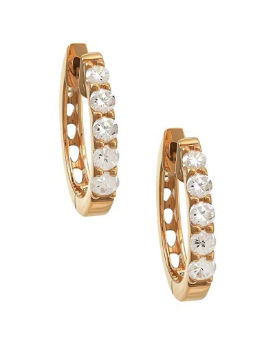 Diamond Select Cuts 14k 0.50 Ct. Tw. Diamond Hoop Earrings In Gold