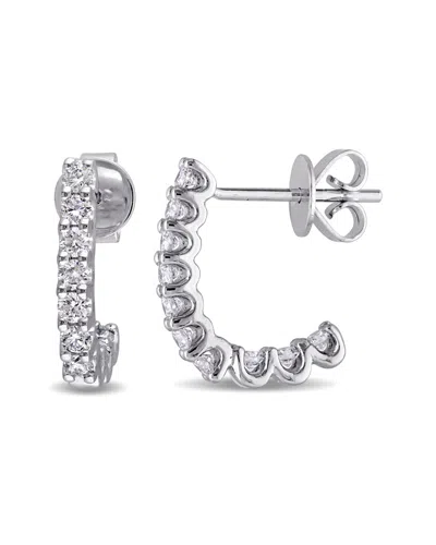 Diamond Select Cuts 14k 0.50 Ct. Tw. Diamond Huggie Earrings In White