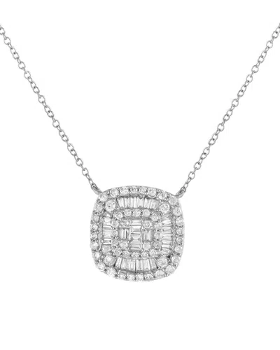 Diamond Select Cuts 14k 0.50 Ct. Tw. Diamond Necklace In Gray