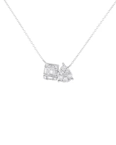 Diamond Select Cuts 14k 0.50 Ct. Tw. Diamond Necklace In Metallic