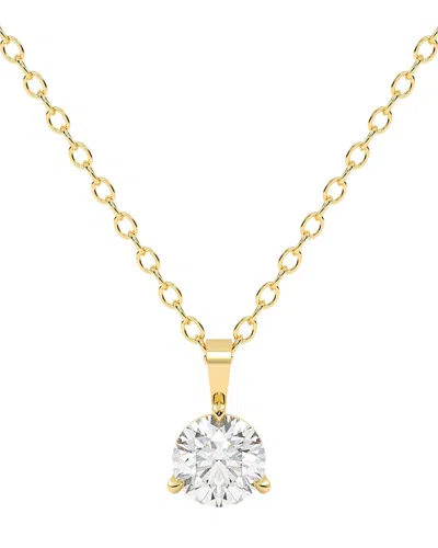 Diamond Select Cuts 14k 0.50 Ct. Tw. Diamond Pendant Necklace In Transparent