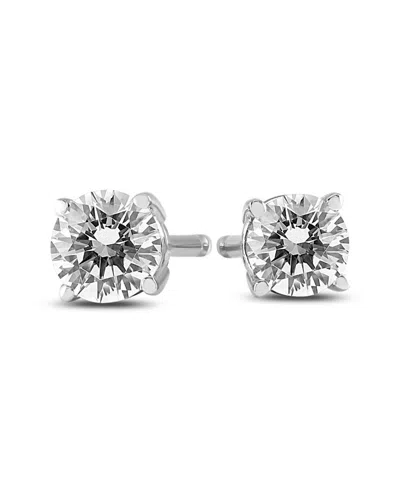 Diamond Select Cuts 14k 0.50 Ct. Tw. Diamond Stud Earrings In Transparent