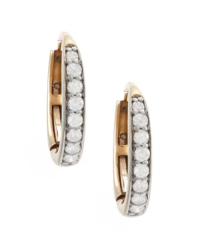 Diamond Select Cuts 14k 0.51 Ct. Tw. Diamond Hoop Earrings In Gold