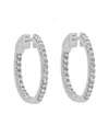 Diamond Select Cuts 14k 0.51 Ct. Tw. Diamond Hoops