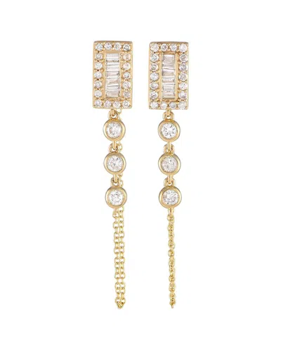 Diamond Select Cuts 14k 0.60 Ct. Tw. Diamond Earrings In Gold