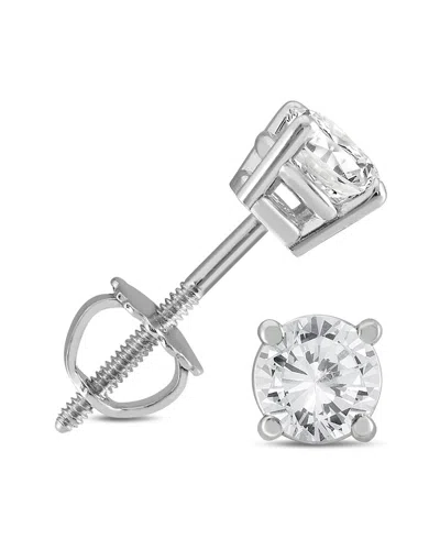 Diamond Select Cuts 14k 0.71 Ct. Tw. Diamond Earrings In Silver