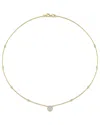 Diamond Select Cuts 14k 0.74 Ct. Tw. Diamond Floral Cluster Necklace