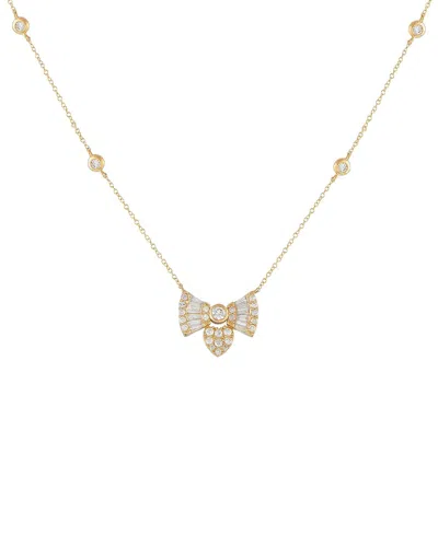 Diamond Select Cuts 14k 0.75 Ct. Tw. Diamond Necklace In Gold