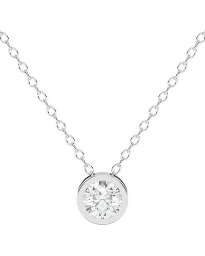 Diamond Select Cuts 14k 0.75 Ct. Tw. Diamond Pendant Necklace In Metallic
