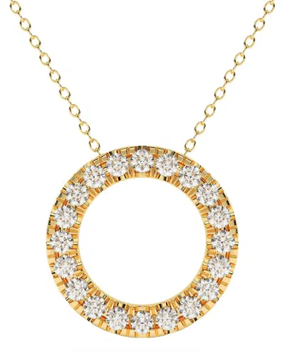 Diamond Select Cuts 14k 0.75 Ct. Tw. Diamond Pendant Necklace In Yellow