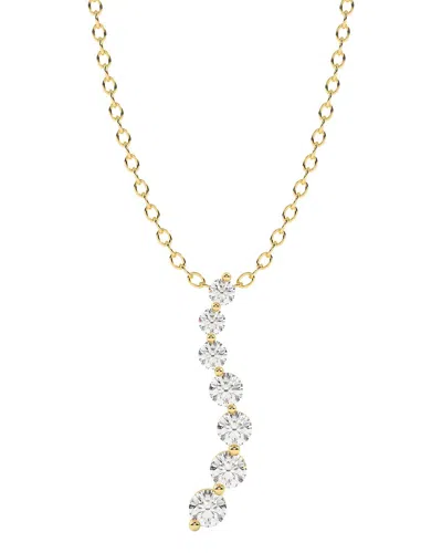 Diamond Select Cuts 14k 0.75 Ct. Tw. Diamond Pendant Necklace In Metallic