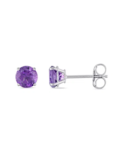 DIAMOND SELECT CUTS 14K 0.80 CT. TW. AMETHYST EARRINGS