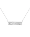 Diamond Select Cuts 14k 0.80 Ct. Tw. Diamond Bar Necklace