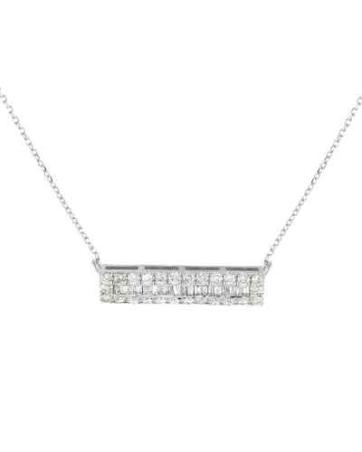Diamond Select Cuts 14k 0.80 Ct. Tw. Diamond Bar Necklace