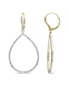 Diamond Select Cuts 14k 0.85 Ct. Tw. Diamond Drop Earrings In Multicolor