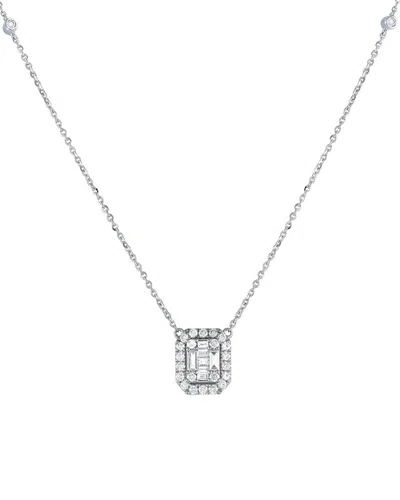 Diamond Select Cuts 14k 0.85 Ct. Tw. Diamond Necklace In Metallic