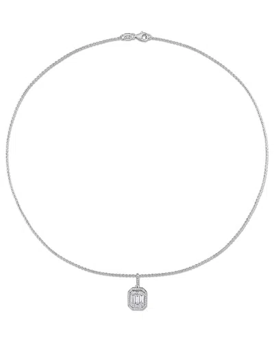 Diamond Select Cuts 14k 0.87 Ct. Tw. Diamond Halo Necklace