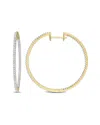 Diamond Select Cuts 14k 0.96 Ct. Tw. Diamond Inside Out Hoops