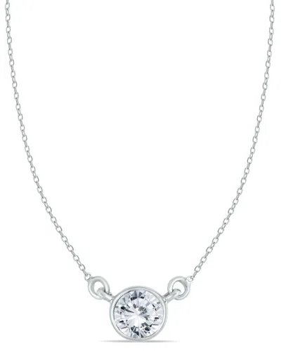 Diamond Select Cuts 14k 0.96 Ct. Tw. Diamond Necklace In Silver
