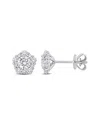 Diamond Select Cuts 14k 0.97 Ct. Tw. Diamond Halo Studs
